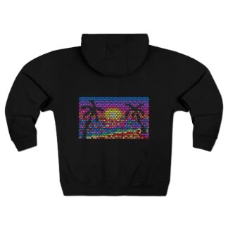 Sunset - Unisex Full Zip Hoodie, logo front