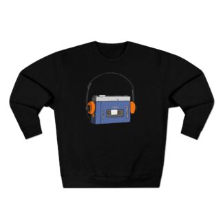 Personal Cassette Player - Unisex Crewneck Sweatshirt